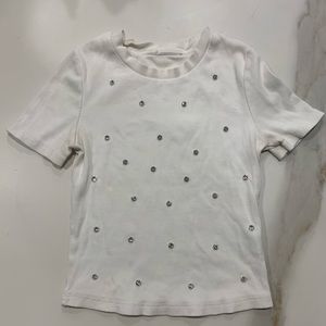 white diamonds cropped top